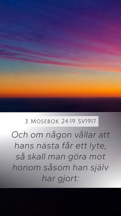 3 Mosebok 24:19 SV1917 Bible Verse Image