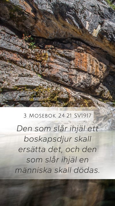 3 Mosebok 24:21 SV1917 Bible Verse Image