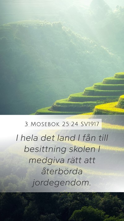 3 Mosebok 25:24 SV1917 Bible Verse Image