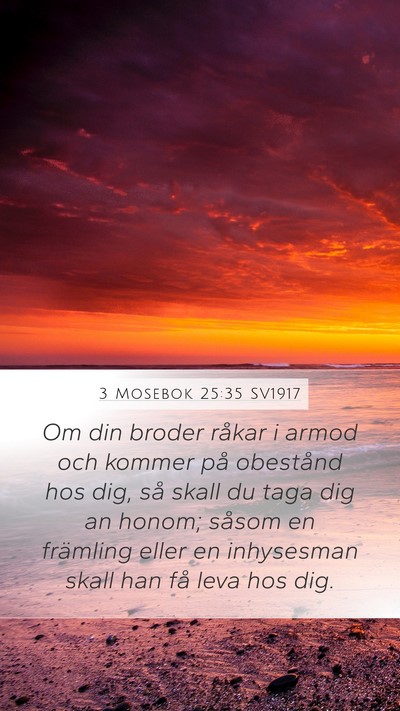 3 Mosebok 25:35 SV1917 Bible Verse Image