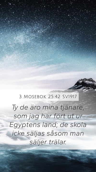 3 Mosebok 25:42 SV1917 Bible Verse Image