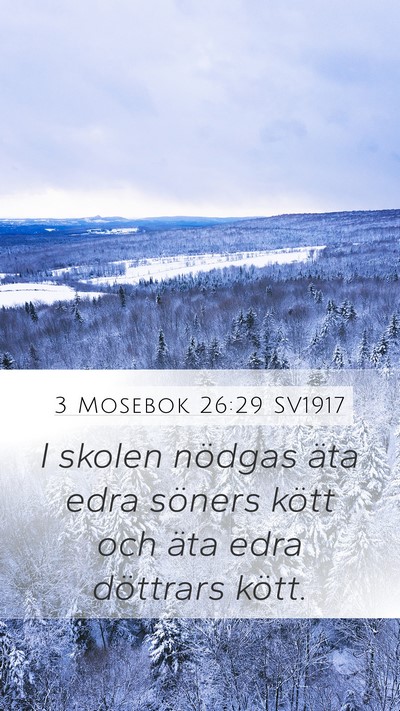 3 Mosebok 26:29 SV1917 Bible Verse Image