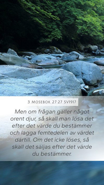 3 Mosebok 27:27 SV1917 Bible Verse Image
