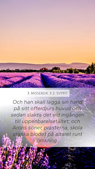 3 Mosebok 3:2 SV1917 Bible Verse Image
