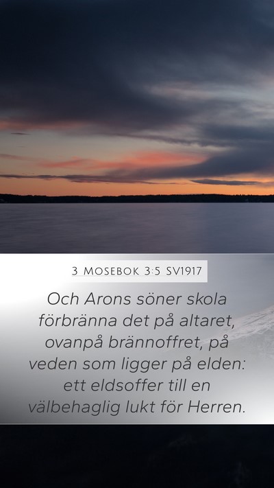 3 Mosebok 3:5 SV1917 Bible Verse Image