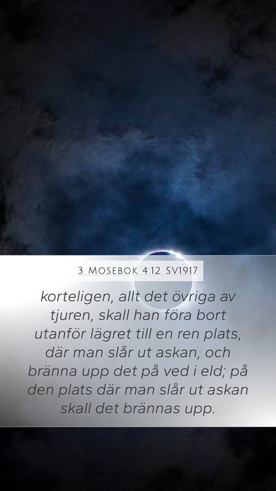 3 Mosebok 4:12 SV1917 Bible Verse Image