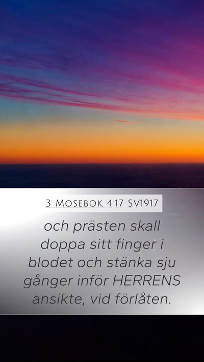 3 Mosebok 4:17 SV1917 Bible Verse Image