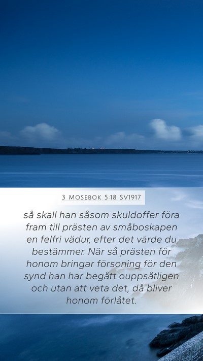 3 Mosebok 5:18 SV1917 Bible Verse Image