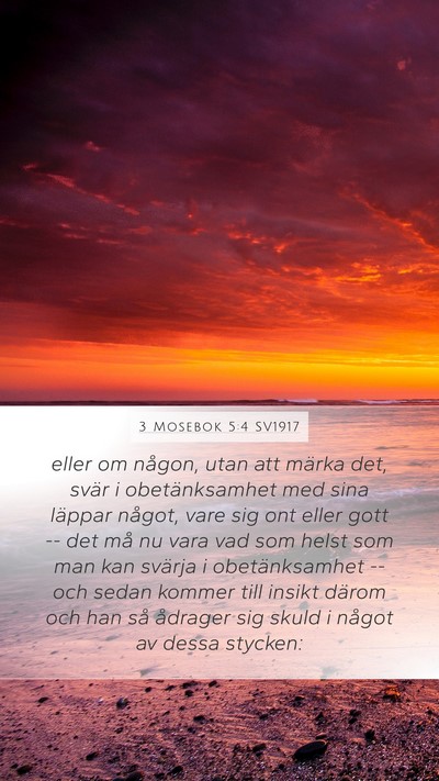 3 Mosebok 5:4 SV1917 Bible Verse Image