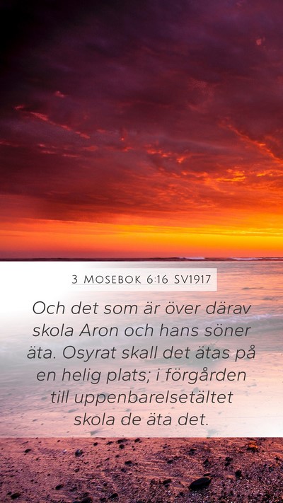 3 Mosebok 6:16 SV1917 Bible Verse Image
