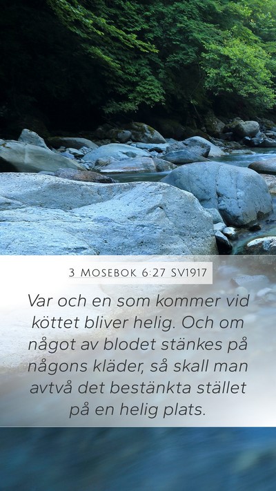 3 Mosebok 6:27 SV1917 Bible Verse Image