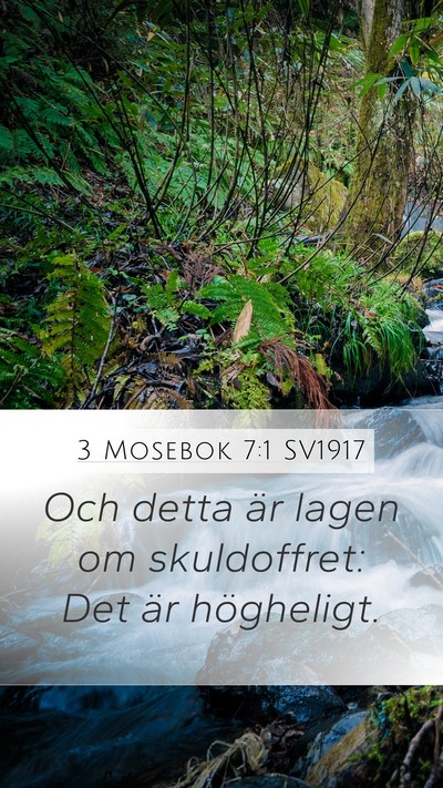 3 Mosebok 7:1 SV1917 Bible Verse Image