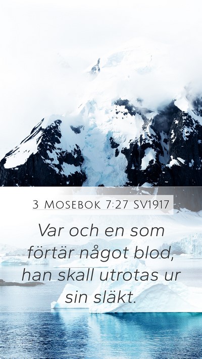 3 Mosebok 7:27 SV1917 Bible Verse Image