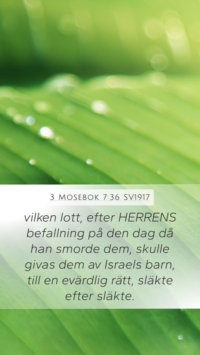 3 Mosebok 7:36 SV1917 Bible Verse Image