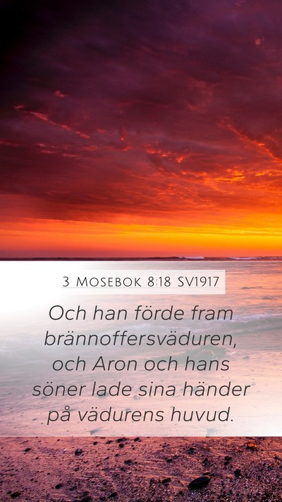3 Mosebok 8:18 SV1917 Bible Verse Image