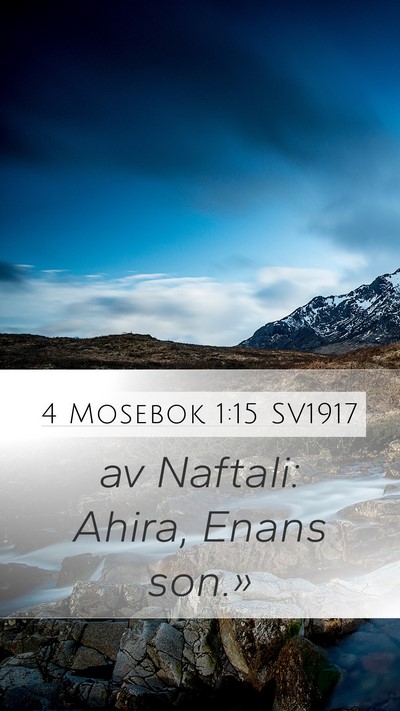 4 Mosebok 1:15 SV1917 Bible Verse Image