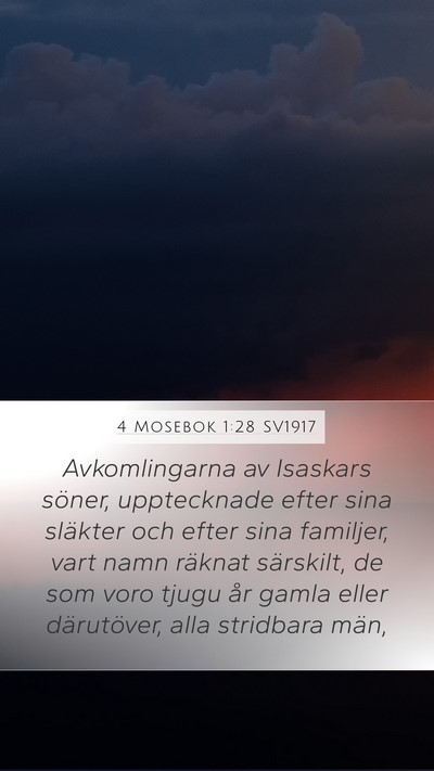 4 Mosebok 1:28 SV1917 Bible Verse Image