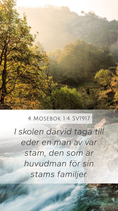 4 Mosebok 1:4 SV1917 Bible Verse Image