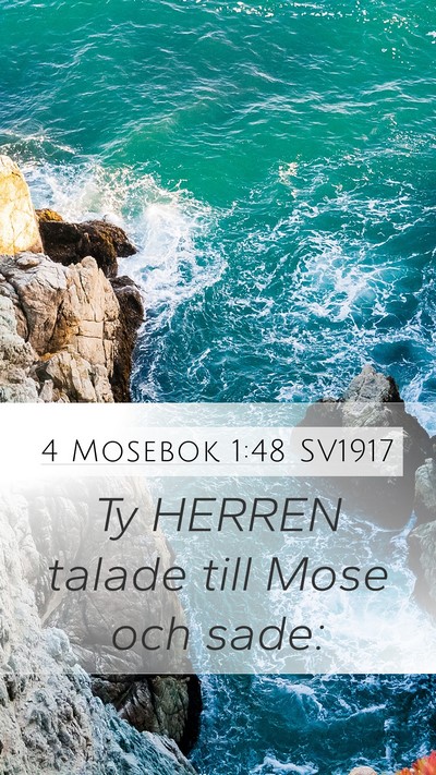 4 Mosebok 1:48 SV1917 Mobile Phone Wallpaper - Ty HERREN talade till Mose och - Mobile Bible Verse Wallpaper