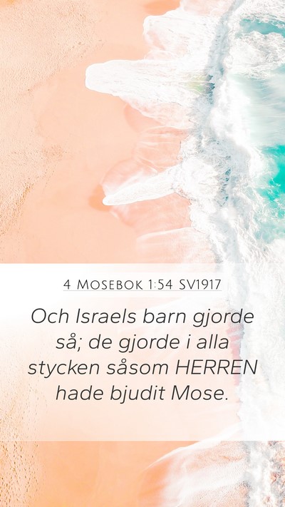 4 Mosebok 1:54 SV1917 Bible Verse Image