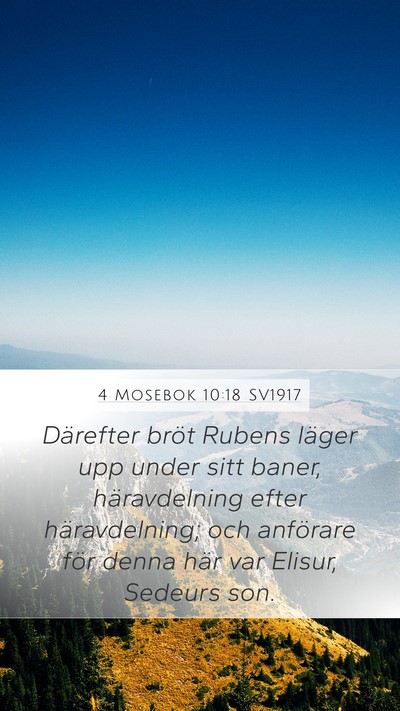 4 Mosebok 10:18 SV1917 Bible Verse Image