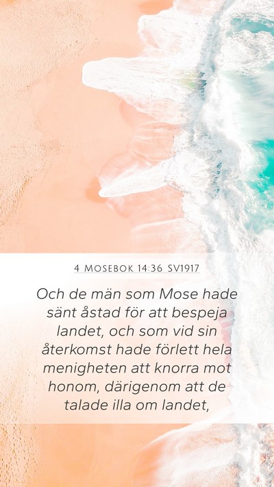 4 Mosebok 14:36 SV1917 Bible Verse Image