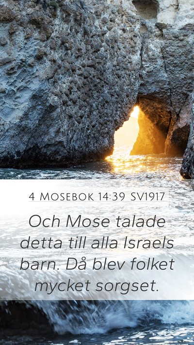 4 Mosebok 14:39 SV1917 Bible Verse Image