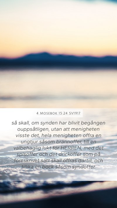 4 Mosebok 15:24 SV1917 Bible Verse Image