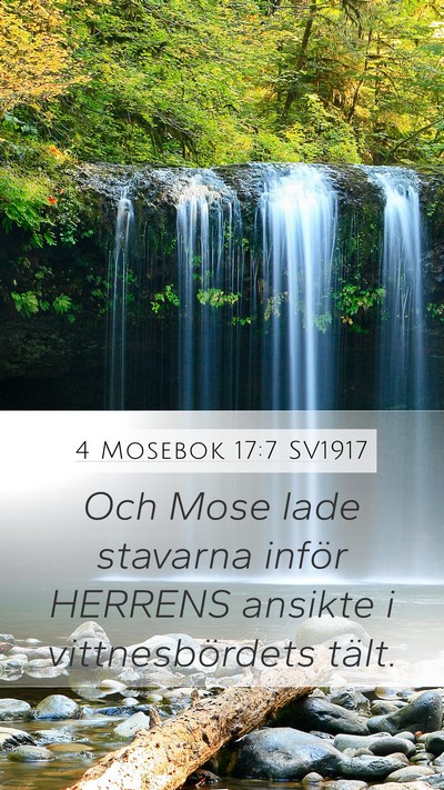 4 Mosebok 17:7 SV1917 Bible Verse Image