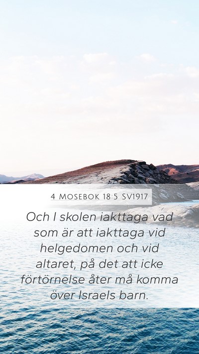 4 Mosebok 18:5 SV1917 Bible Verse Image