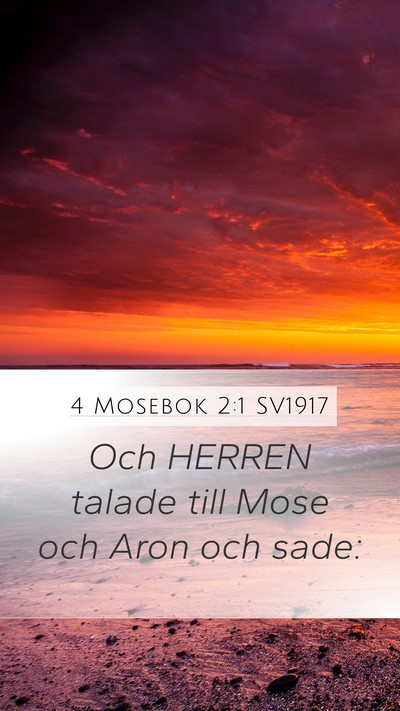 4 Mosebok 2:1 SV1917 Bible Verse Image