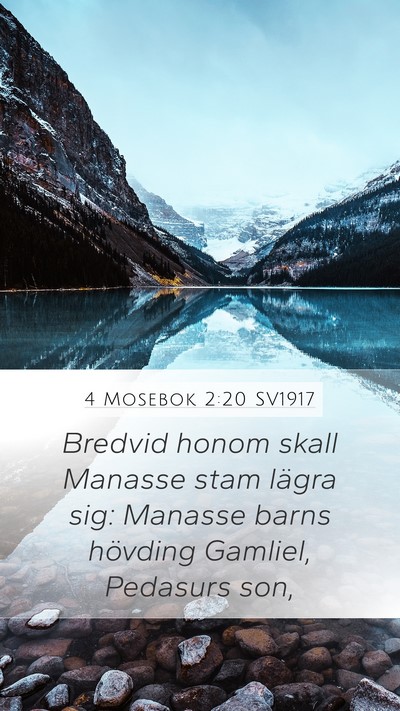 4 Mosebok 2:20 SV1917 Bible Verse Image