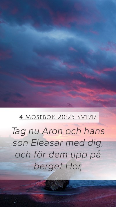 4 Mosebok 20:25 SV1917 Bible Verse Image
