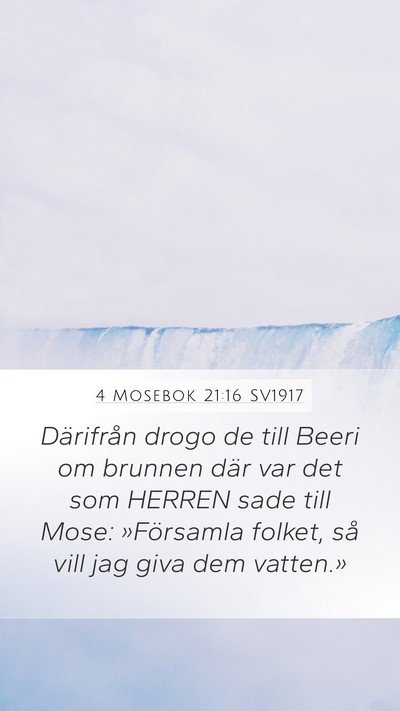 4 Mosebok 21:16 SV1917 Bible Verse Image