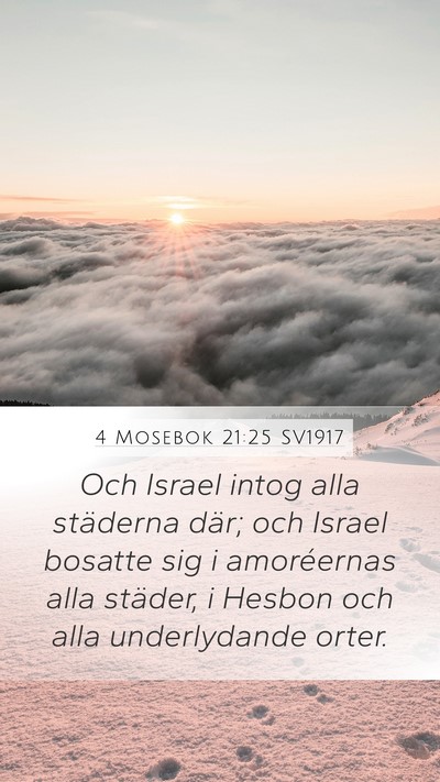 4 Mosebok 21:25 SV1917 Bible Verse Image