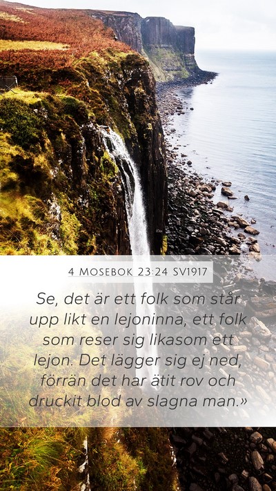 4 Mosebok 23:24 SV1917 Bible Verse Image