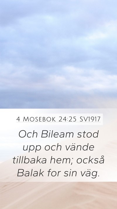 4 Mosebok 24:25 SV1917 Bible Verse Image