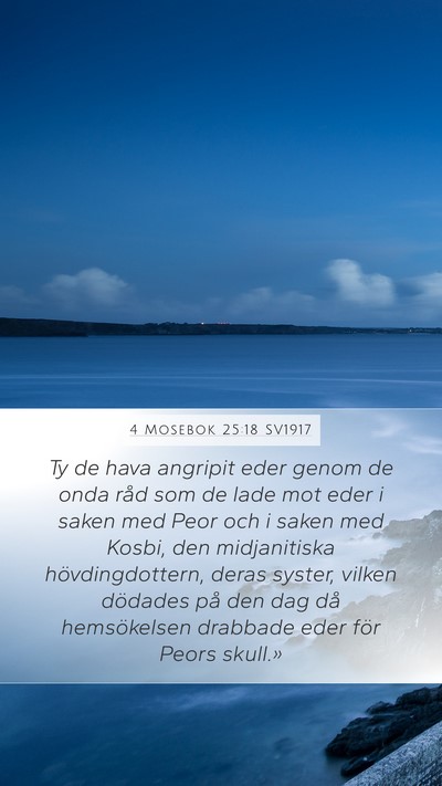 4 Mosebok 25:18 SV1917 Bible Verse Image
