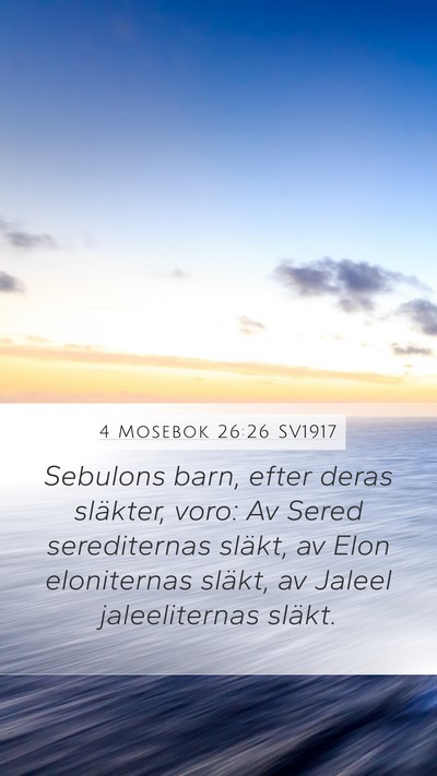 4 Mosebok 26:26 SV1917 Bible Verse Image