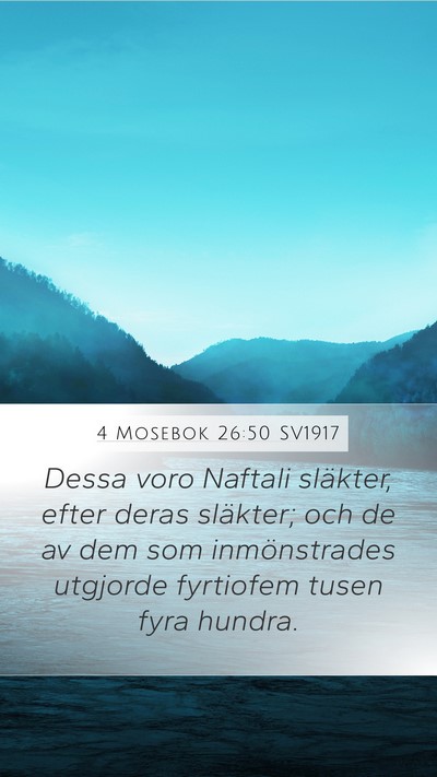 4 Mosebok 26:50 SV1917 Bible Verse Image
