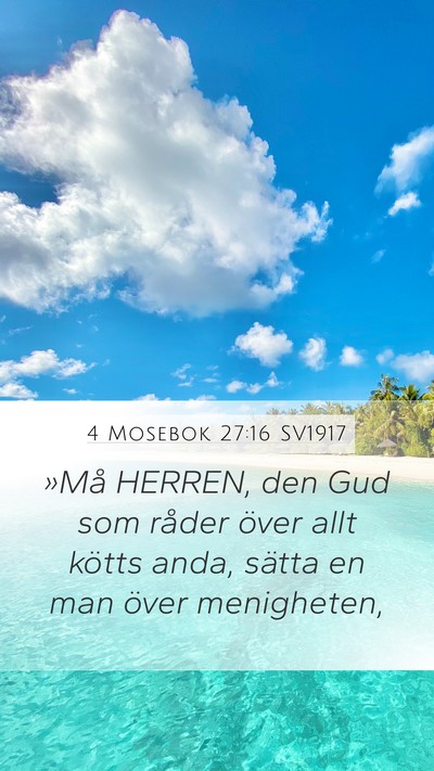 4 Mosebok 27:16 SV1917 Bible Verse Image