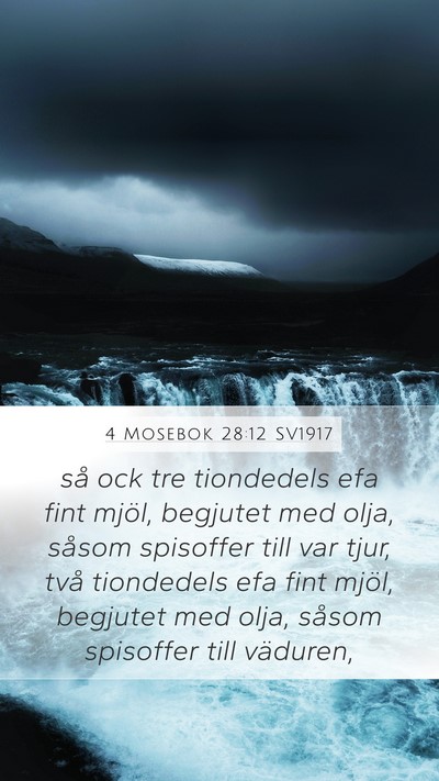 4 Mosebok 28:12 SV1917 Bible Verse Image