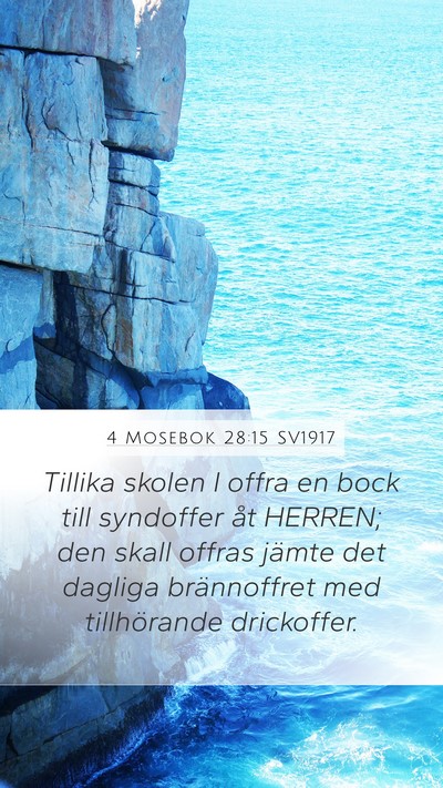4 Mosebok 28:15 SV1917 Bible Verse Image
