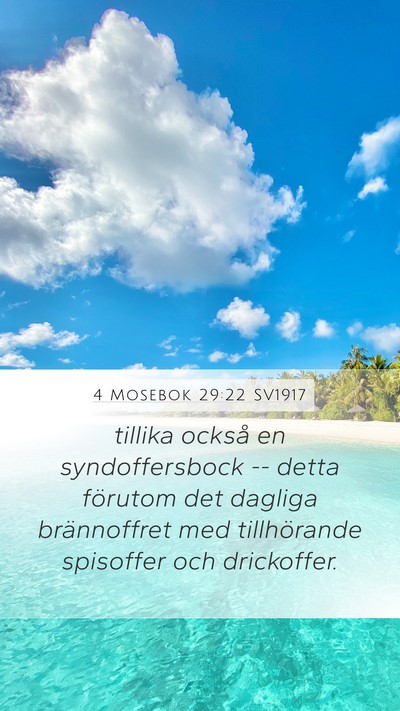 4 Mosebok 29:22 SV1917 Bible Verse Image