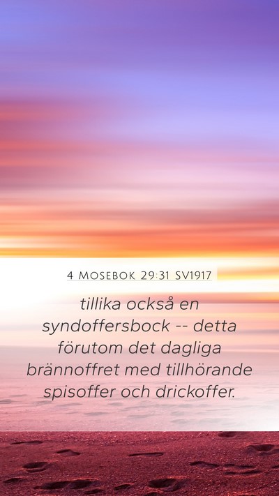 4 Mosebok 29:31 SV1917 Bible Verse Image