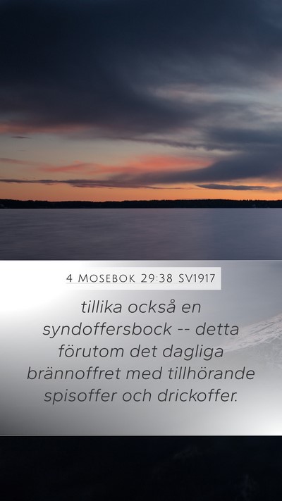 4 Mosebok 29:38 SV1917 Bible Verse Image