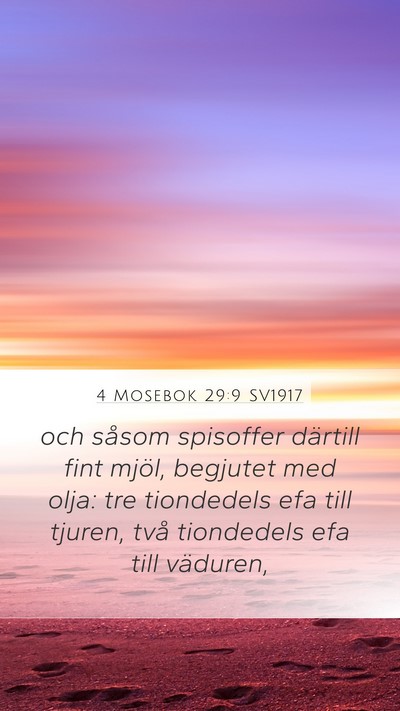 4 Mosebok 29:9 SV1917 Bible Verse Image