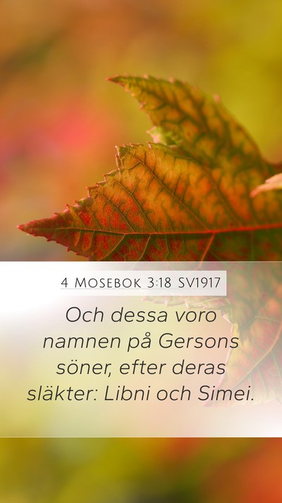 4 Mosebok 3:18 SV1917 Bible Verse Image