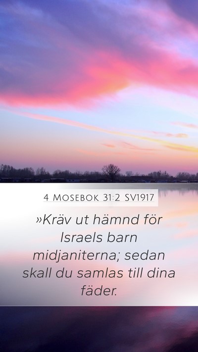 4 Mosebok 31:2 SV1917 Bible Verse Image