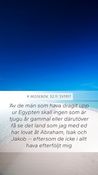 4 Mosebok 32:11 SV1917 Bible Verse Image